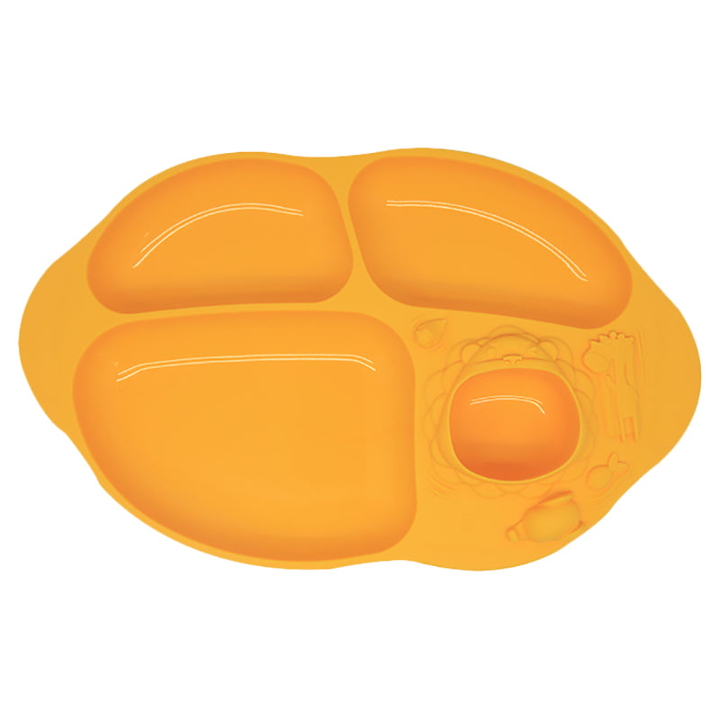 Silicone Yummy Dips Suction Divided Plate | 18M+ Silicone Yummy Dips Suction Divided Plate | 18M+