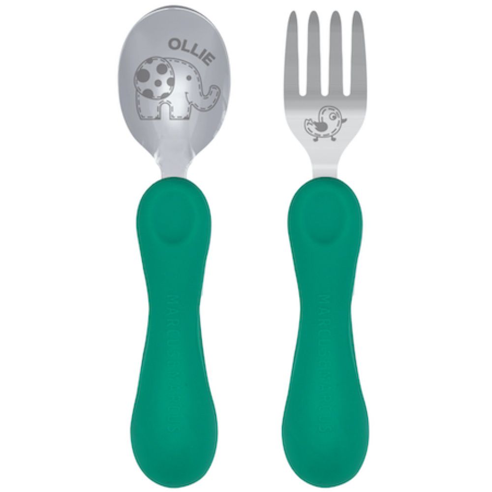 Silicone Easy Grip Spoon & Fork Set Silicone Easy Grip Spoon & Fork Set