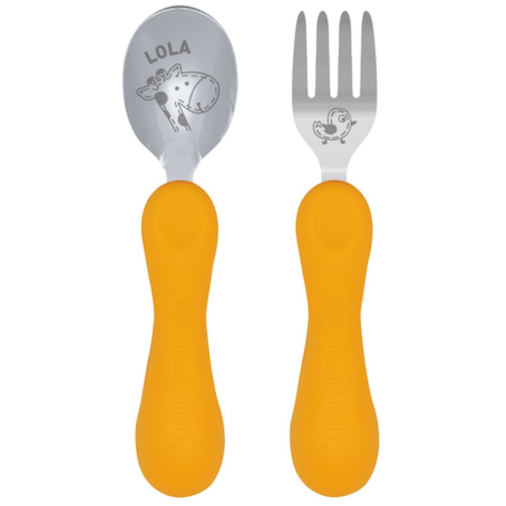 Silicone Easy Grip Spoon & Fork Set Silicone Easy Grip Spoon & Fork Set