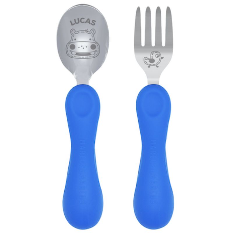 Silicone Easy Grip Spoon & Fork Set Silicone Easy Grip Spoon & Fork Set