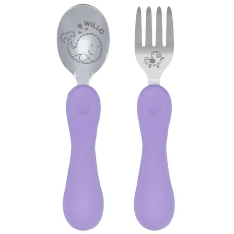 Silicone Easy Grip Spoon & Fork Set Silicone Easy Grip Spoon & Fork Set
