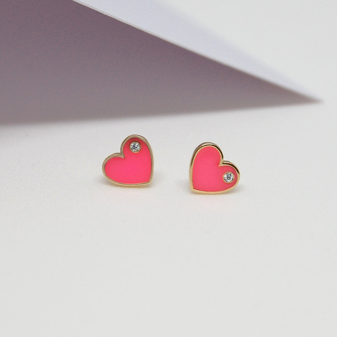 Forever Love Diamond Earrings | Enamel Collection