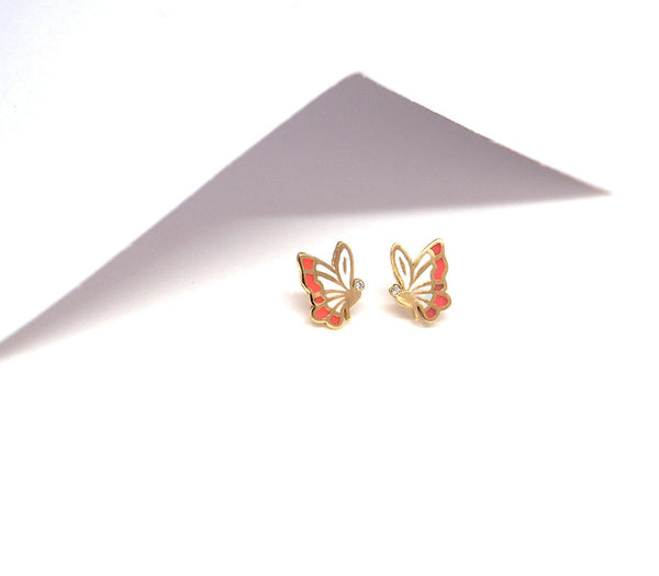 Hope Butterfly Diamond Earrings | Enamel Collection
