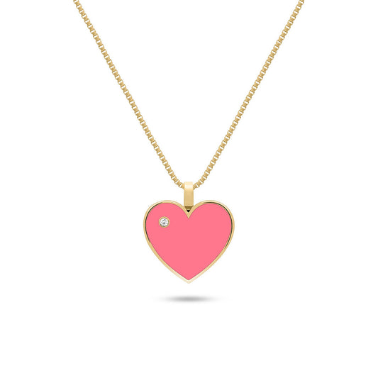 Forever Love Diamond Necklace | Enamel Collection