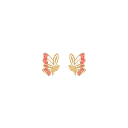 Hope Butterfly Diamond Earrings | Enamel Collection