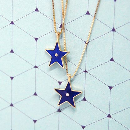 Twinkle Diamond Necklace | Enamel Collection