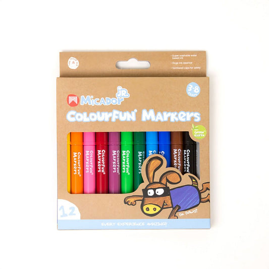 Micador - Colourfun Markers, Pack of 12 - BambiniJO | Buy Online | Jordan