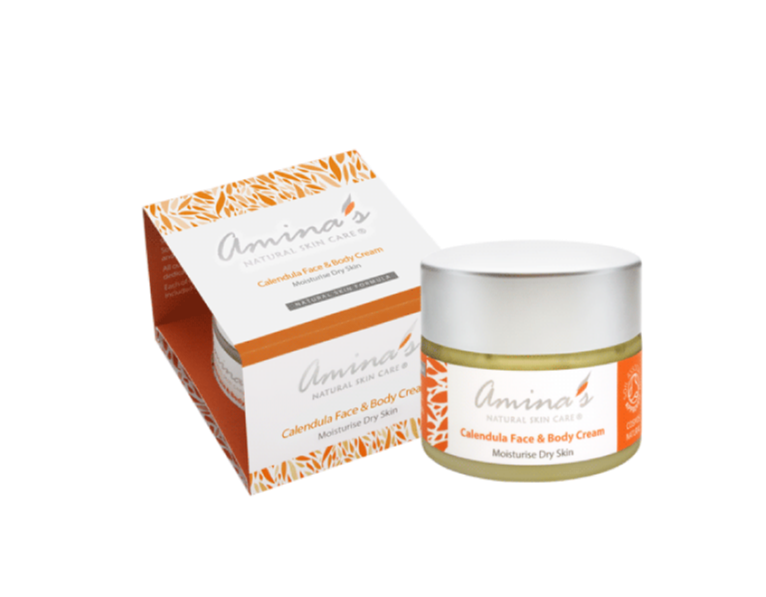 Amina's Organic Calendula Face & Body Cream 50ml - BambiniJO | Buy Online | Jordan