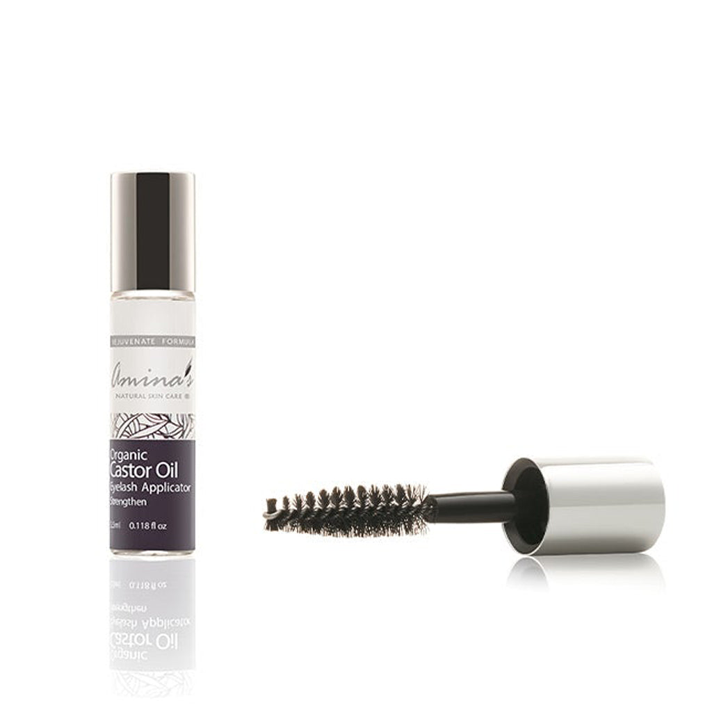 Amina's Organic Castor Oil Eyelash & Eyebrows Applicator 3.5ml - BambiniJO | Buy Online | Jordan