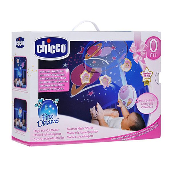Chicco - Magic Star Cot Mobile - Pink - BambiniJO | Buy Online | Jordan