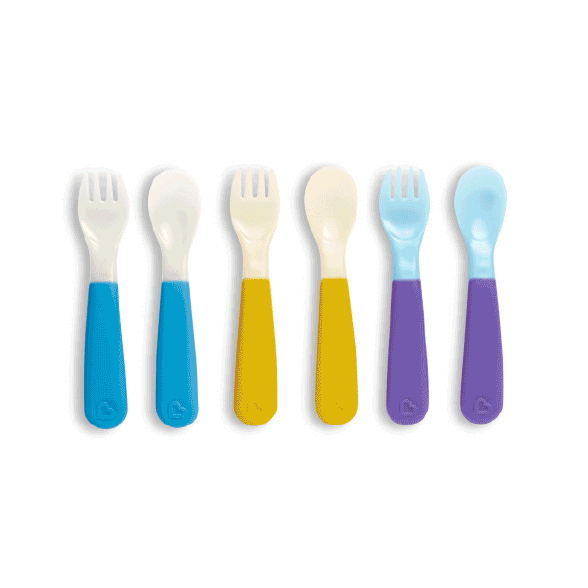 Munchkin ColorReveal™ Color Changing Toddler Forks & Spoons Munchkin ColorReveal™ Color Changing Toddler Forks & Spoons