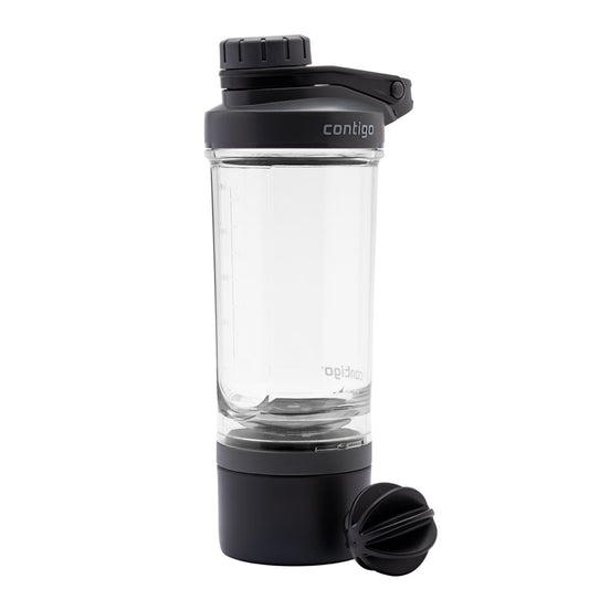 Contigo Shake & Go Fit Protein Shaker With Compartment | 650ml, Black - BambiniJO | Buy Online | Jordan