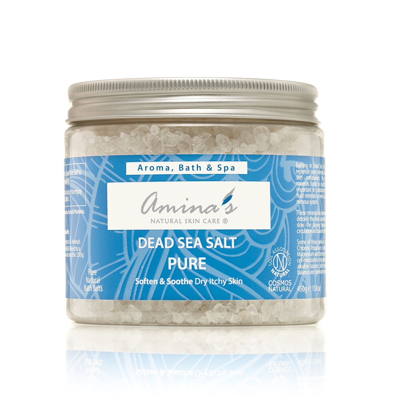 Amina's Organic Dead Sea Pure 450g Amina's Organic Dead Sea Pure 450g