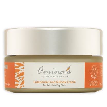 Amina's Organic Calendula Face & Body Cream 120ml - BambiniJO | Buy Online | Jordan