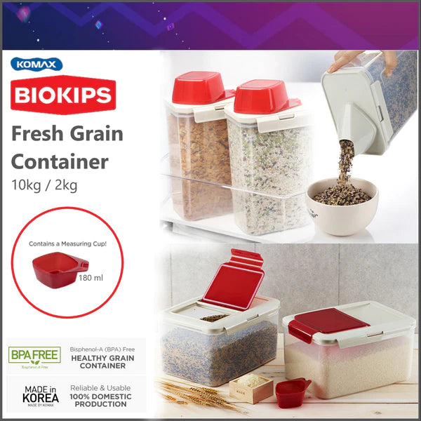 Komax - Biokips Fresh Grain Container, 2 Kg Komax - Biokips Fresh Grain Container, 2 Kg
