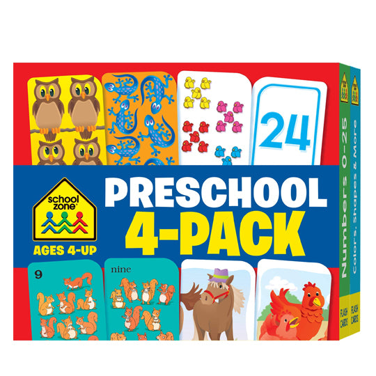 Preschool Flash Cards 4 Pack Preschool Flash Cards 4 Pack