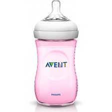 Philips Avent Natural Baby Bottle 260ml - Pink - BambiniJO | Buy Online | Jordan