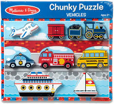 Melissa & Doug chunky puzzle VEHICLES - BambiniJO | Buy Online | Jordan