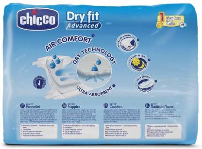 Chicco DRY FIT ADVANCED Size 2 MINI 3-6 KG, 25/Pack - BambiniJO