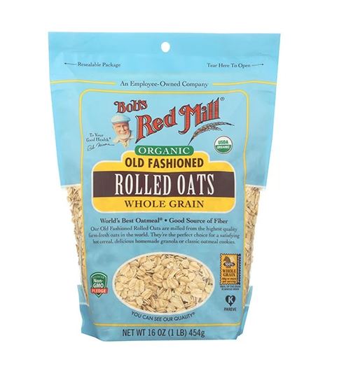 ORGANIC OLD FASHIONED ROLLED OATS (454G) - BambiniJO