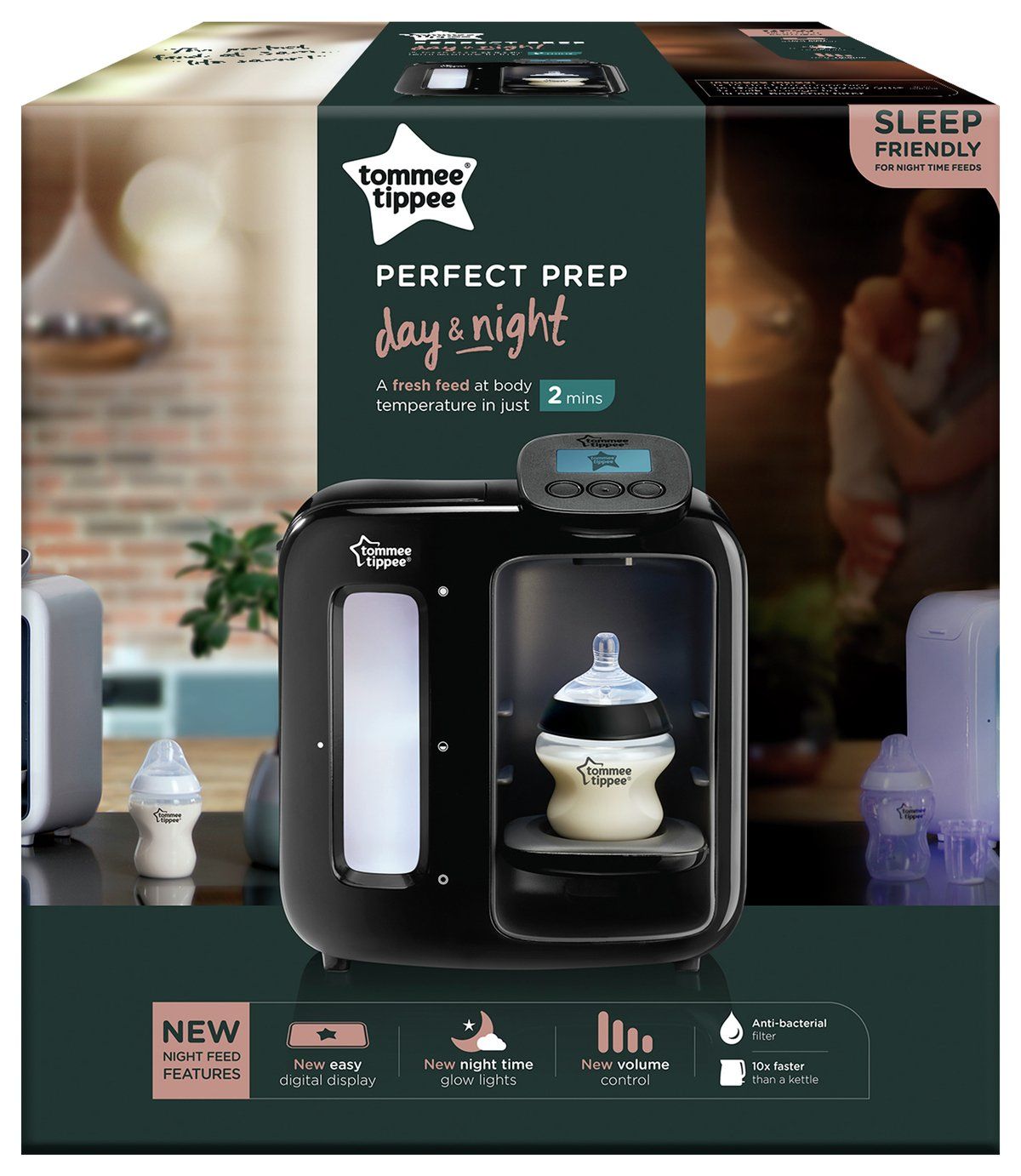 Tommee Tippee Perfect Prep Day & Night - Black Tommee Tippee Perfect Prep Day & Night - Black