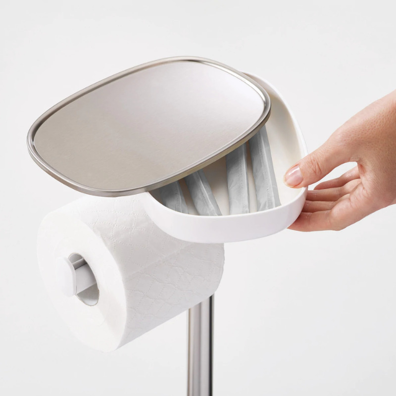 Joseph Joseph - EasyStore™ Plus Toilet Paper Holder with Flex™ Steel Toilet Brush Joseph Joseph - EasyStore™ Plus Toilet Paper Holder with Flex™ Steel Toilet Brush
