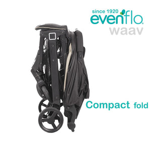 Evenflo Waav Compact Stroller - Black/Red - BambiniJO