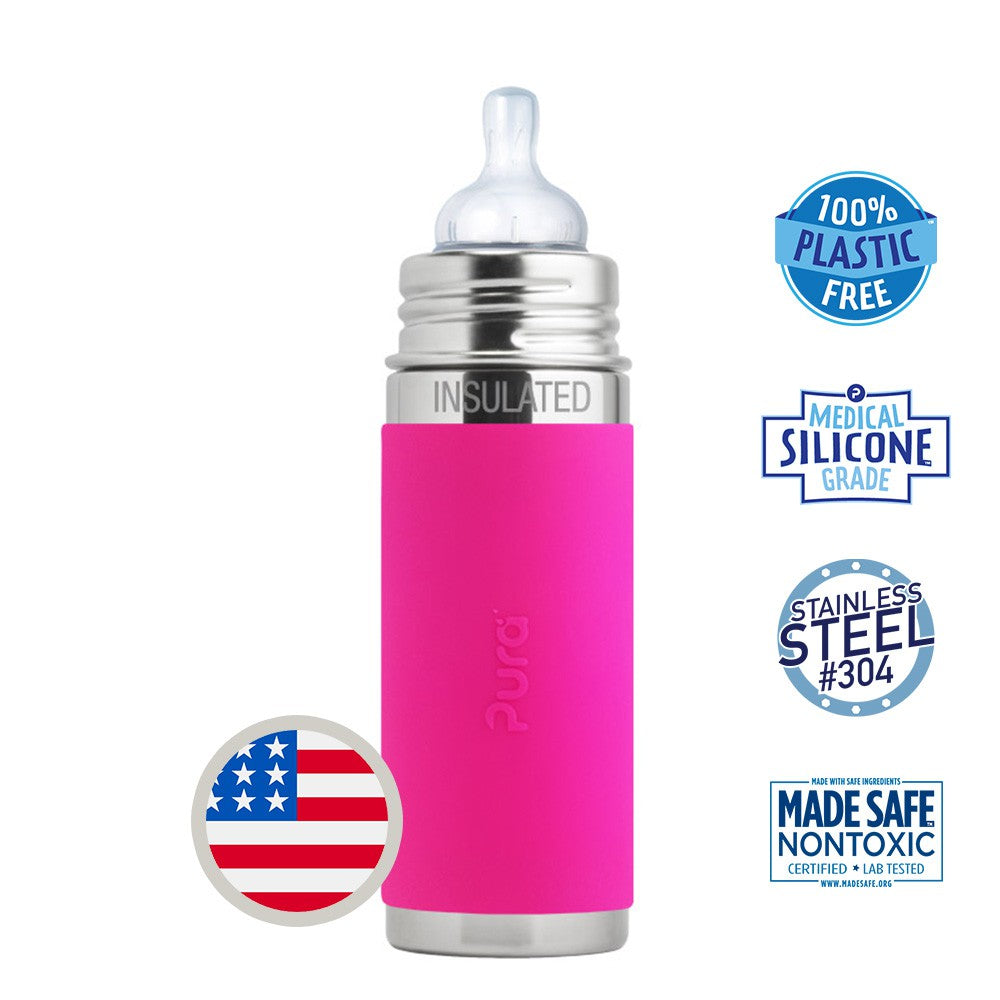 Pura - Insulated Infant bottle 260ml - 3M+ Pura - Insulated Infant bottle 260ml - 3M+