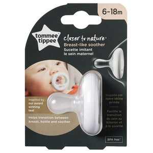 Tommee TIppee Closer to Nature Breast-like Pacifier - 6-18 Months - BambiniJO | Buy Online | Jordan