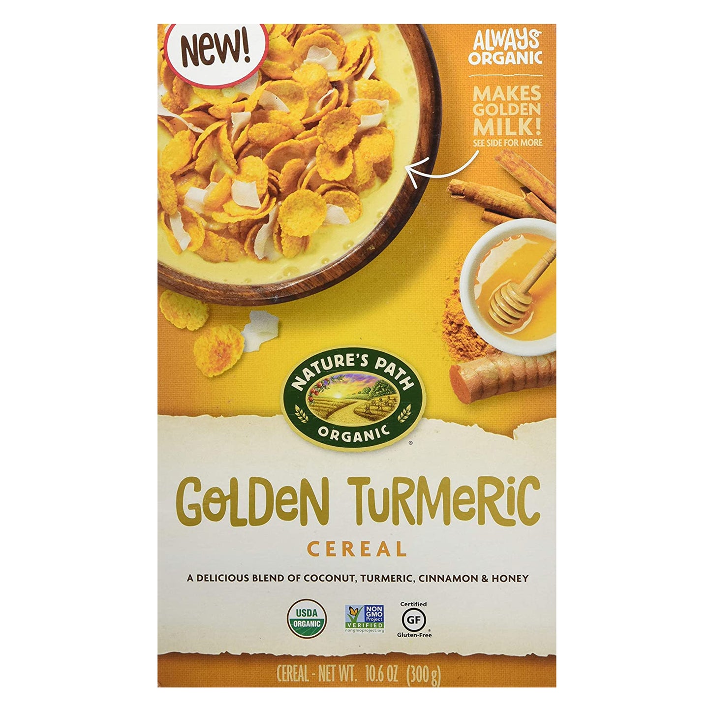 Organic Golden Turmeric Cereal (300G) - Gluten Free - BambiniJO | Buy Online | Jordan