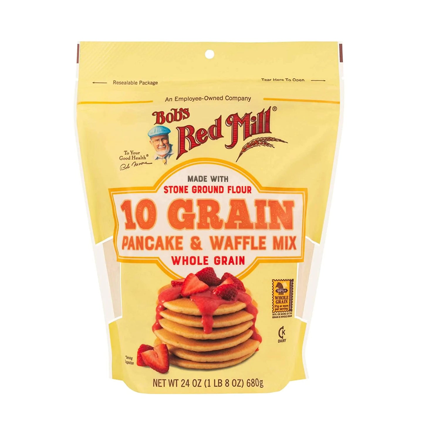 10 Grain Pancake & Waffle Mix 680g - Whole Grain - BambiniJO | Buy Online | Jordan