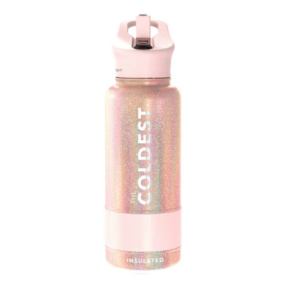 COLDEST -Straw Sports Bottle - 946ml - 32 OZ - Forever Pink Glitter - BambiniJO | Buy Online | Jordan