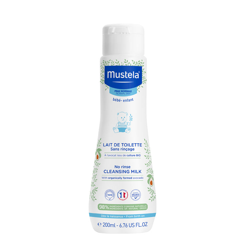 Mustela No-Rinse Cleansing Milk with Organic Avocado 200ml Mustela No-Rinse Cleansing Milk with Organic Avocado 200ml