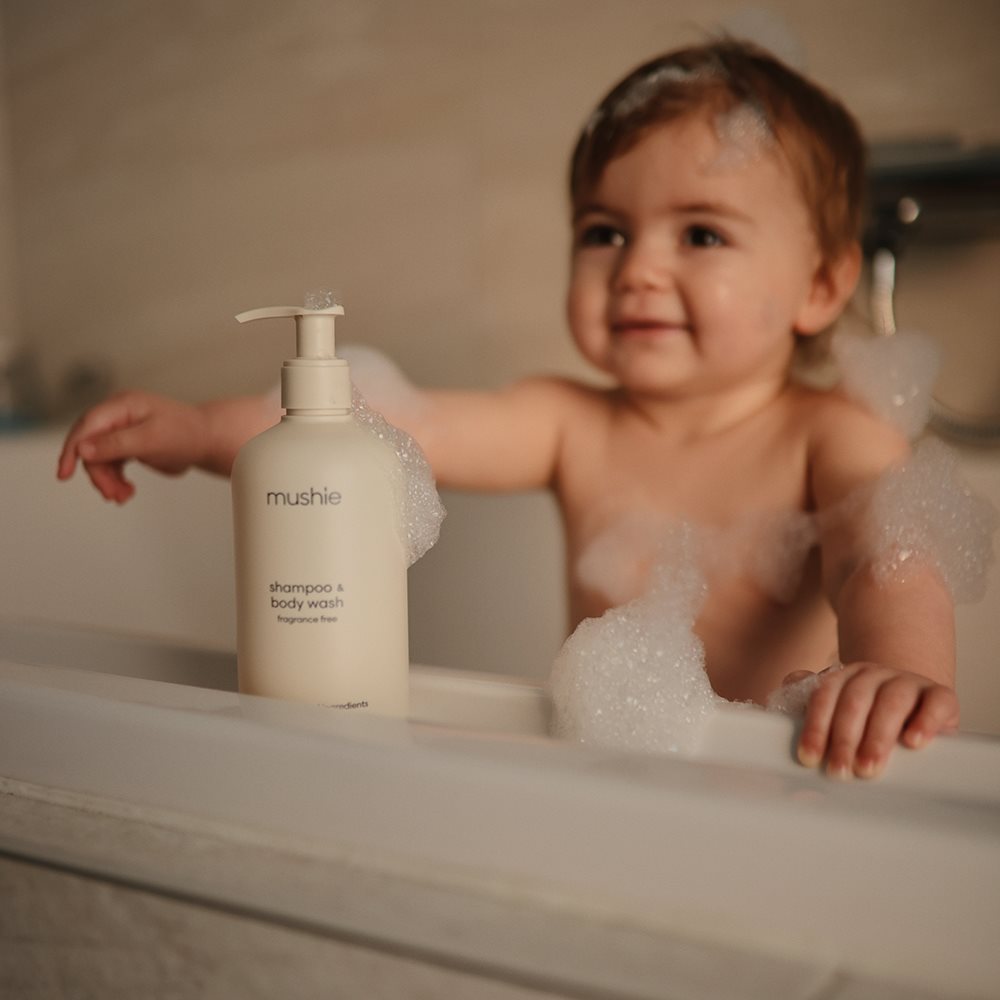 MUSHIE - Organic Baby Shampoo & Body Wash | Green Lemon | 400 ml
