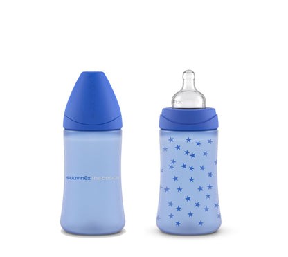 Suavinex - The Basics Bottle 270ml "Variable Flow Teat" - BambiniJO | Buy Online | Jordan