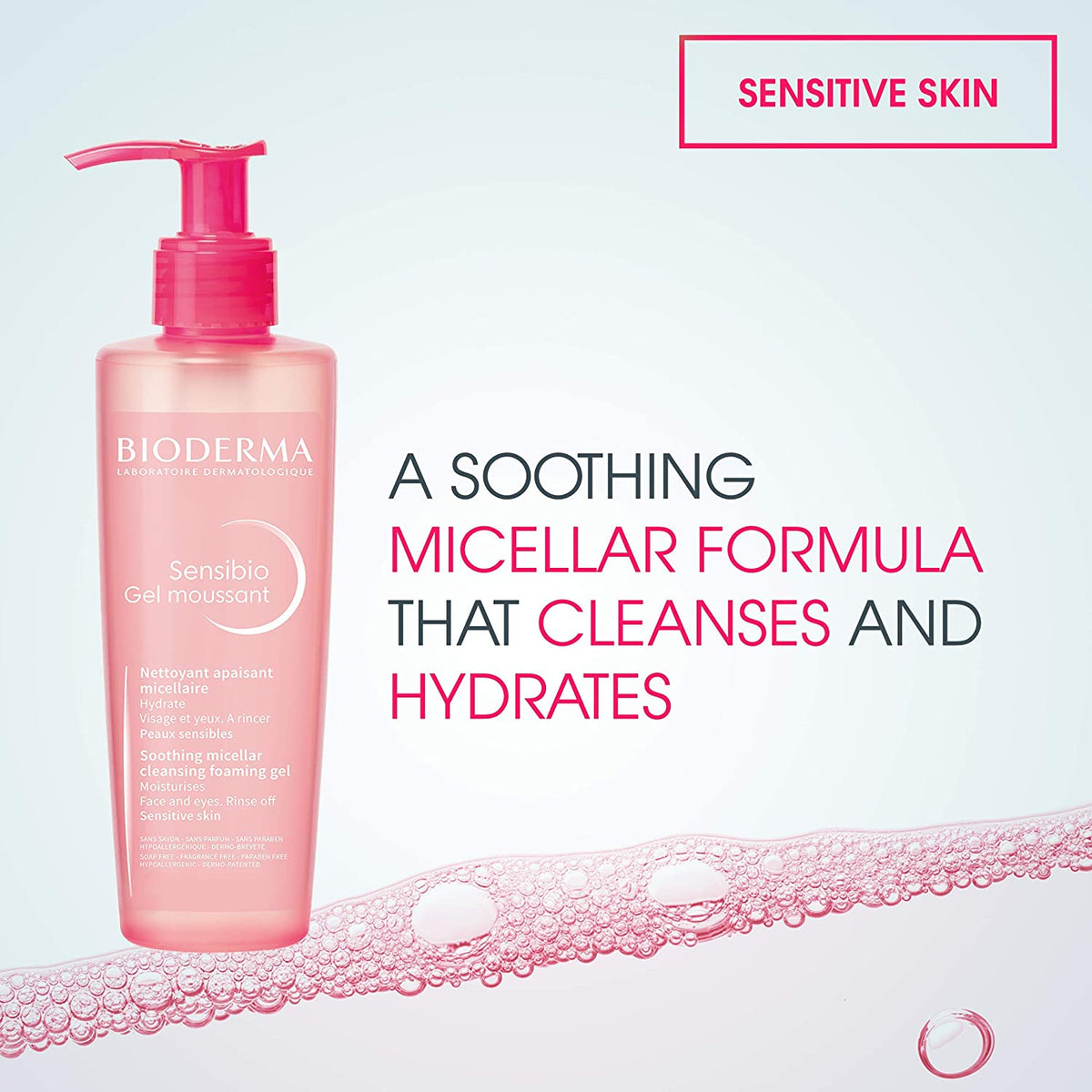 Bioderma - SENSIBIO GEL MOUSSANT 200ml | Soothing cleansing gel for sensitive skin Bioderma - SENSIBIO GEL MOUSSANT 200ml | Soothing cleansing gel for sensitive skin