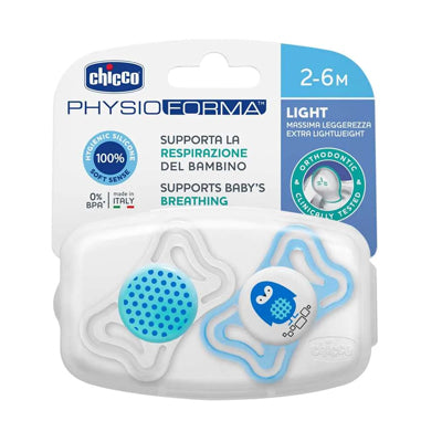 Chicco - Physio Light Soother 2-6m - 2 pcs Chicco - Physio Light Soother 2-6m - 2 pcs