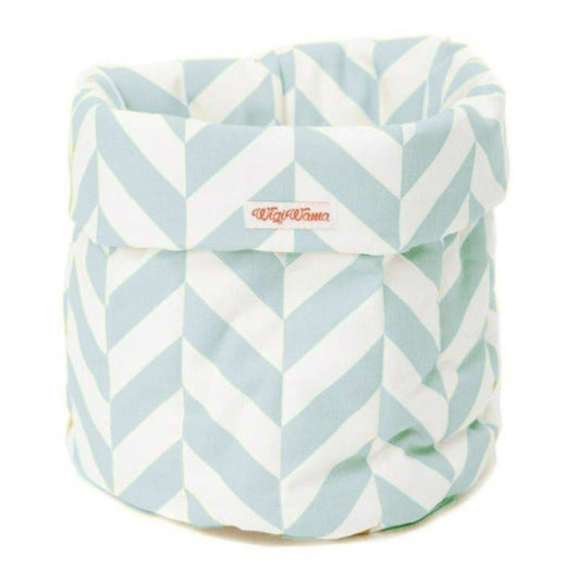 Wigiwama - Herringbone Small Toy Bag Mint - BambiniJO | Buy Online | Jordan