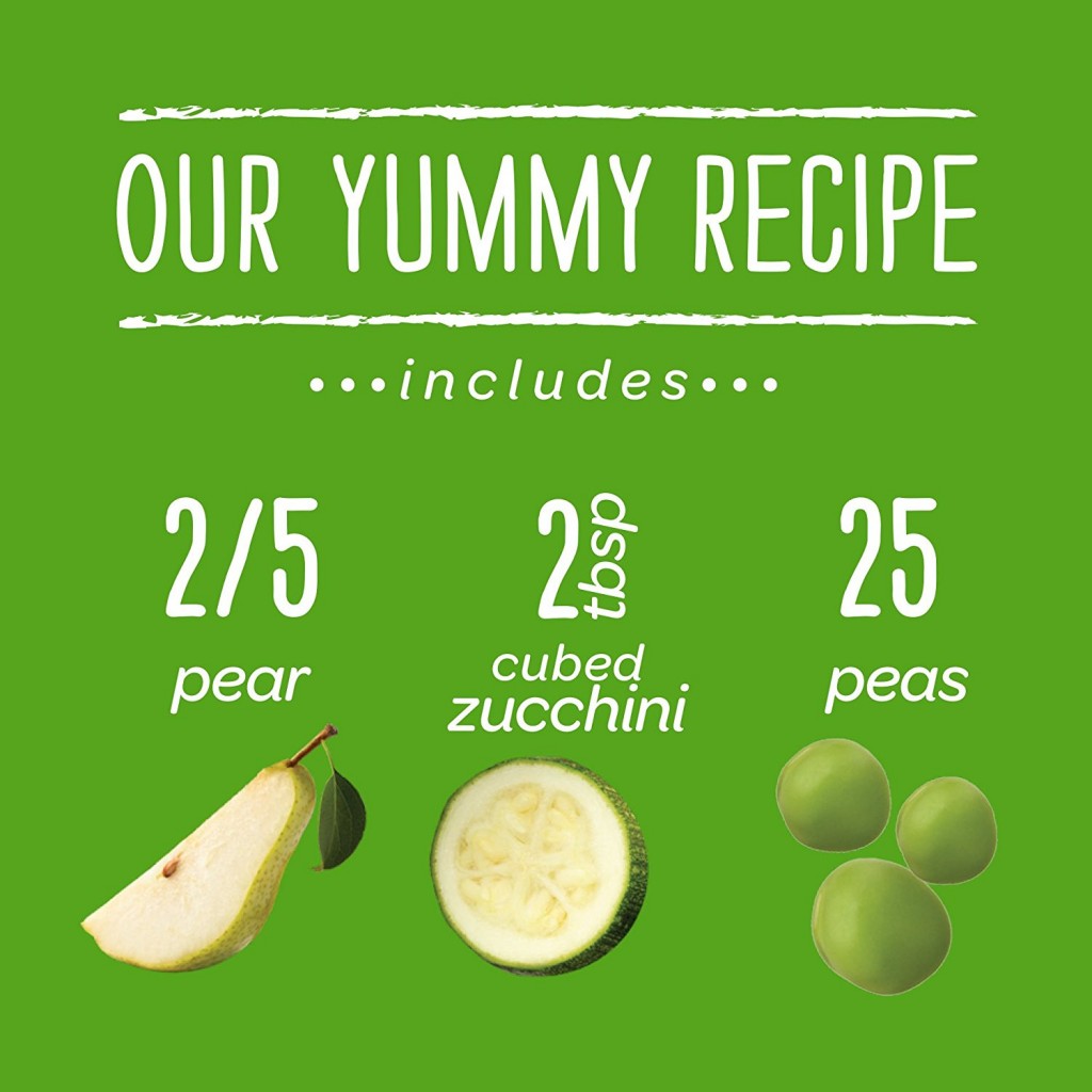 Organic Pears, Zucchini & Peas 6 Months + - BambiniJO