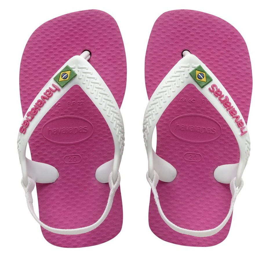 Havaianas - BABY BRASIL LOGO II HOLLYWOOD ROSE Havaianas - BABY BRASIL LOGO II HOLLYWOOD ROSE