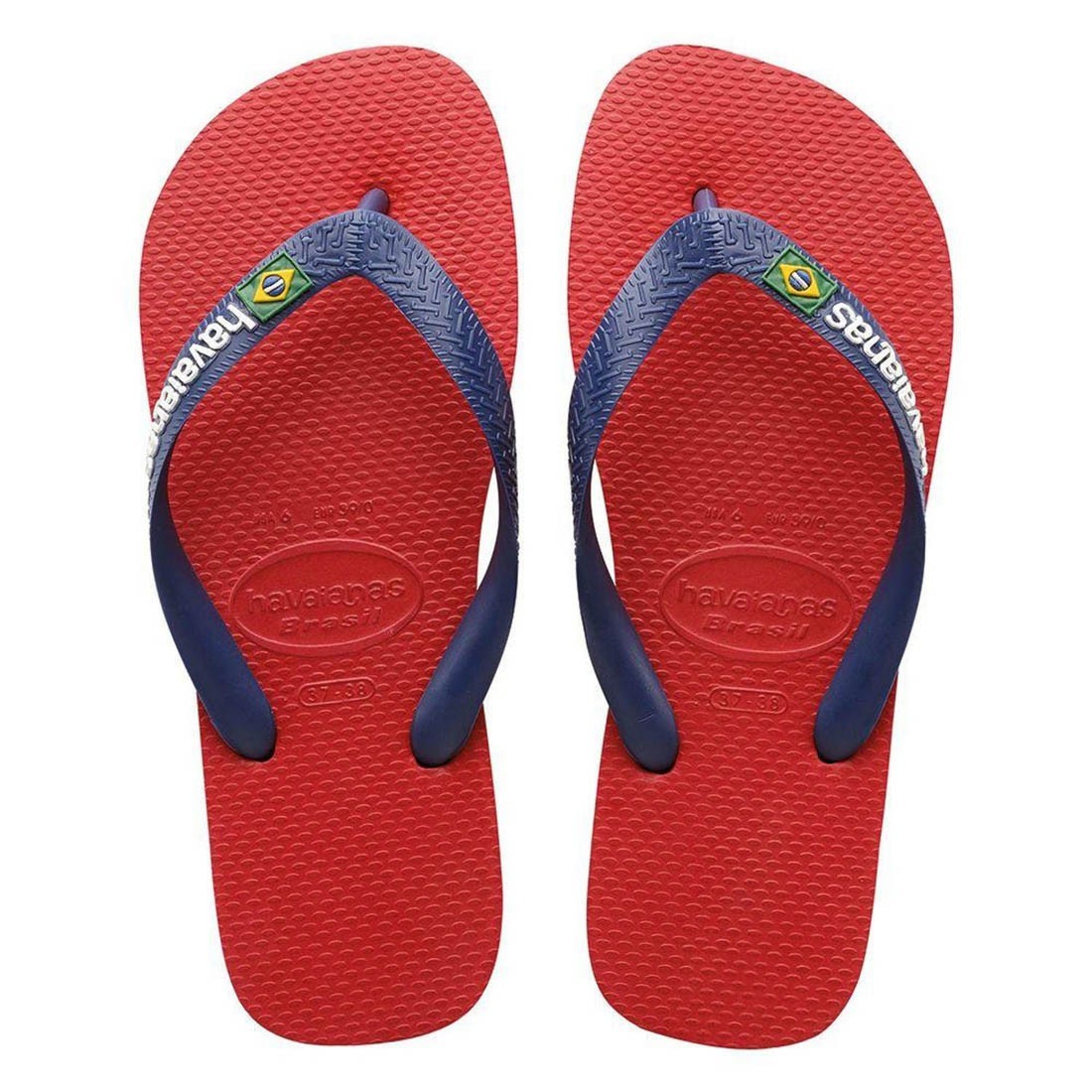 Havaianas -BRASIL Logo Red/Navy Blue Havaianas -BRASIL Logo Red/Navy Blue