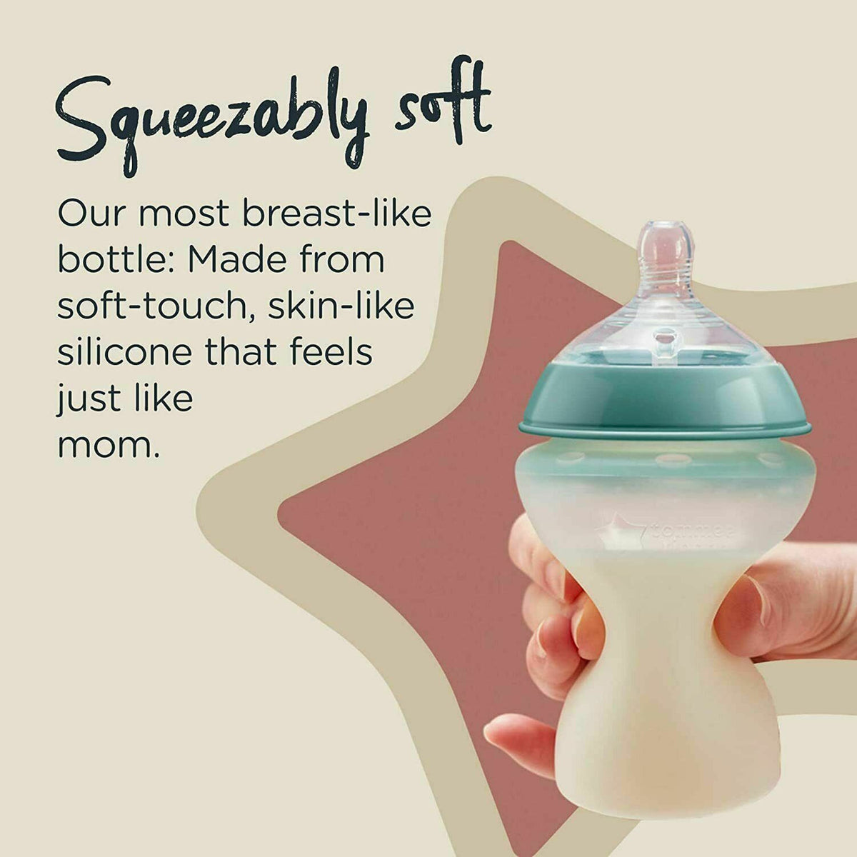 Tommee Tippee - Closer To Nature Silicone Baby Bottle TWO PACK - 150ML Tommee Tippee - Closer To Nature Silicone Baby Bottle TWO PACK - 150ML