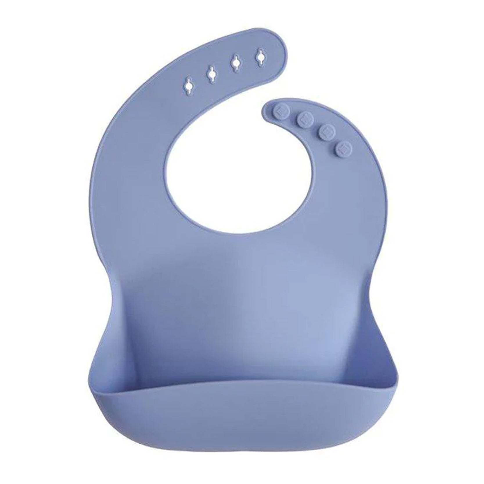 Silicone Baby Bib - Powder Blue Silicone Baby Bib - Powder Blue
