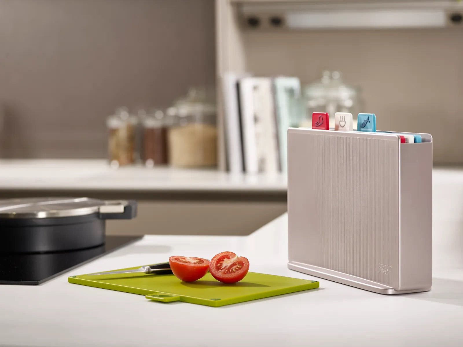 Joseph Joseph - Index™ Chopping Board Set | Silver-coast | Large Joseph Joseph - Index™ Chopping Board Set | Silver-coast | Large