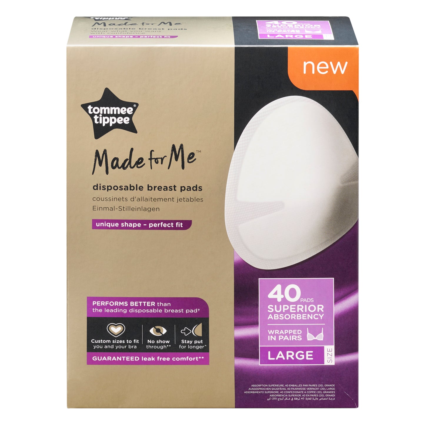 Made for Me Breast Pads Large, 40 Pack - BambiniJO | Buy Online | Jordan