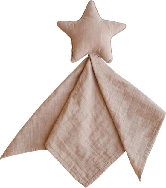 MUSHIE - Star Lovey Organic Blanket - Natural MUSHIE - Star Lovey Organic Blanket - Natural