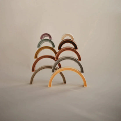 MUSHIE - Rainbow Stacker Toy - Tropical - BambiniJO | Buy Online | Jordan