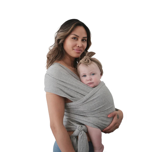 MUSHIE - Organic Baby Wrap - Grey Melange - BambiniJO | Buy Online | Jordan
