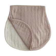 Load image into Gallery viewer, MUSHIE - Muslin Burp Cloth Organic Cotton 2-Pack (Natural/Fog) - BambiniJO | Buy Online | Jordan