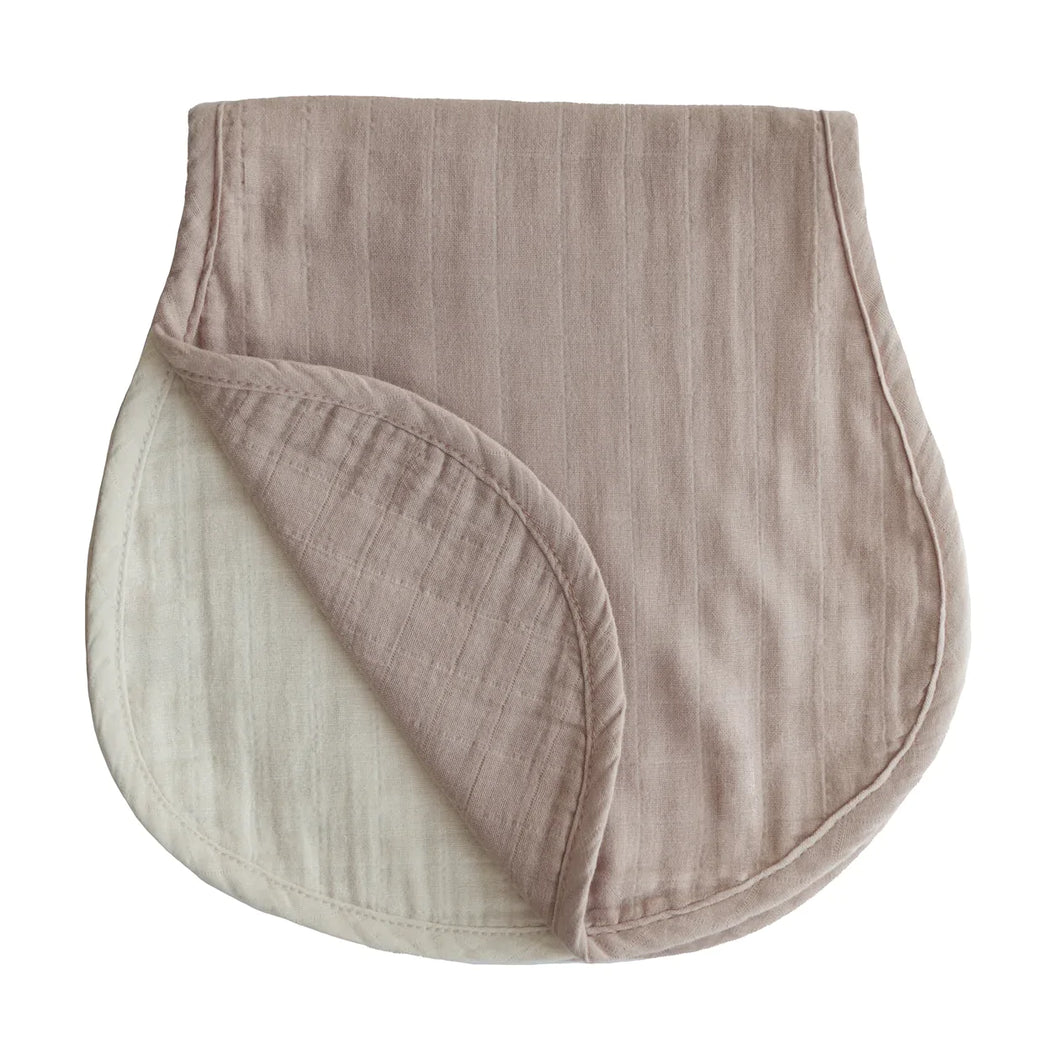 MUSHIE - Muslin Burp Cloth Organic Cotton 2-Pack (Natural/Fog) - BambiniJO | Buy Online | Jordan